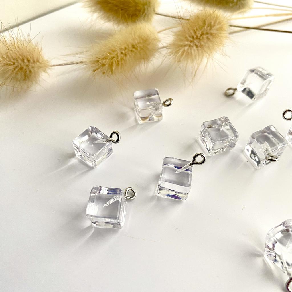 Подвеска "Куб-кристалл" - прозрачный