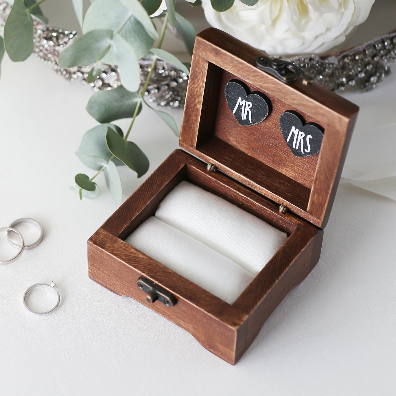 Шкатулка с сердечками Mr & Mrs #1