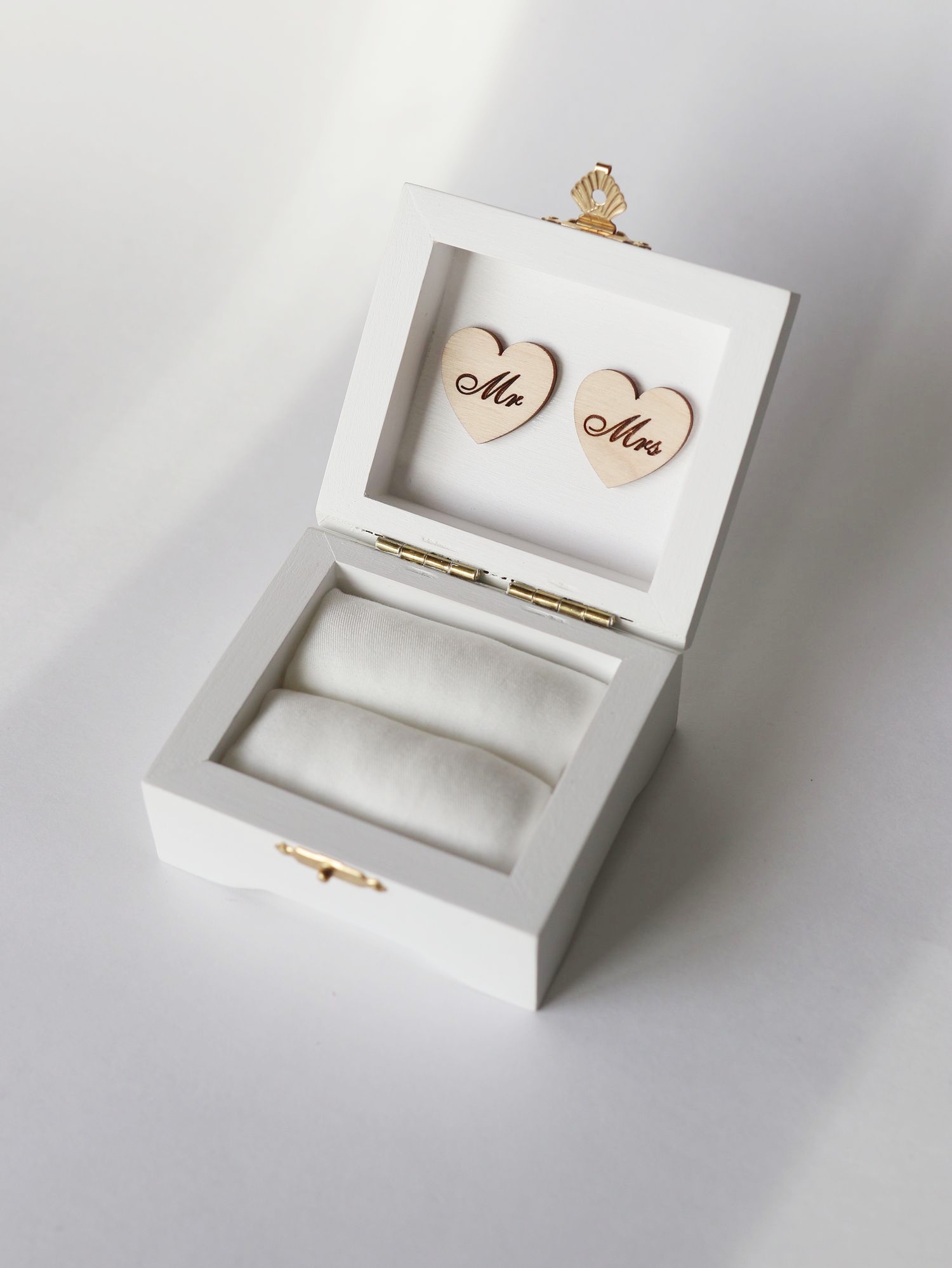Шкатулка Mr Mrs в сердечках