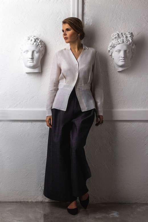 Брюки широкие