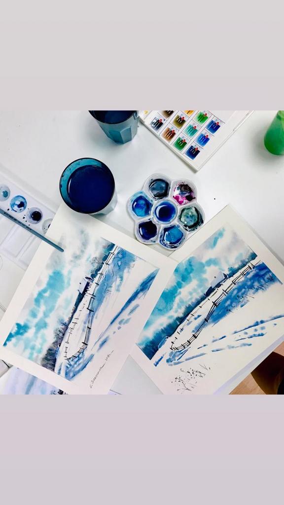 Зимний пейзаж для начинающих