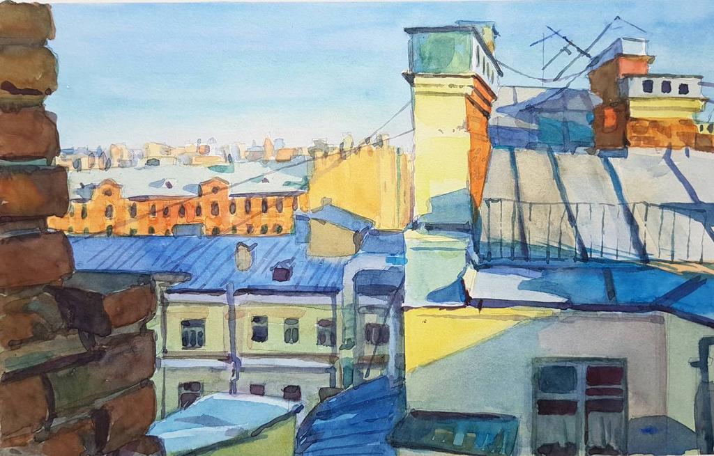 Основы живописи и технология послойной акварели.