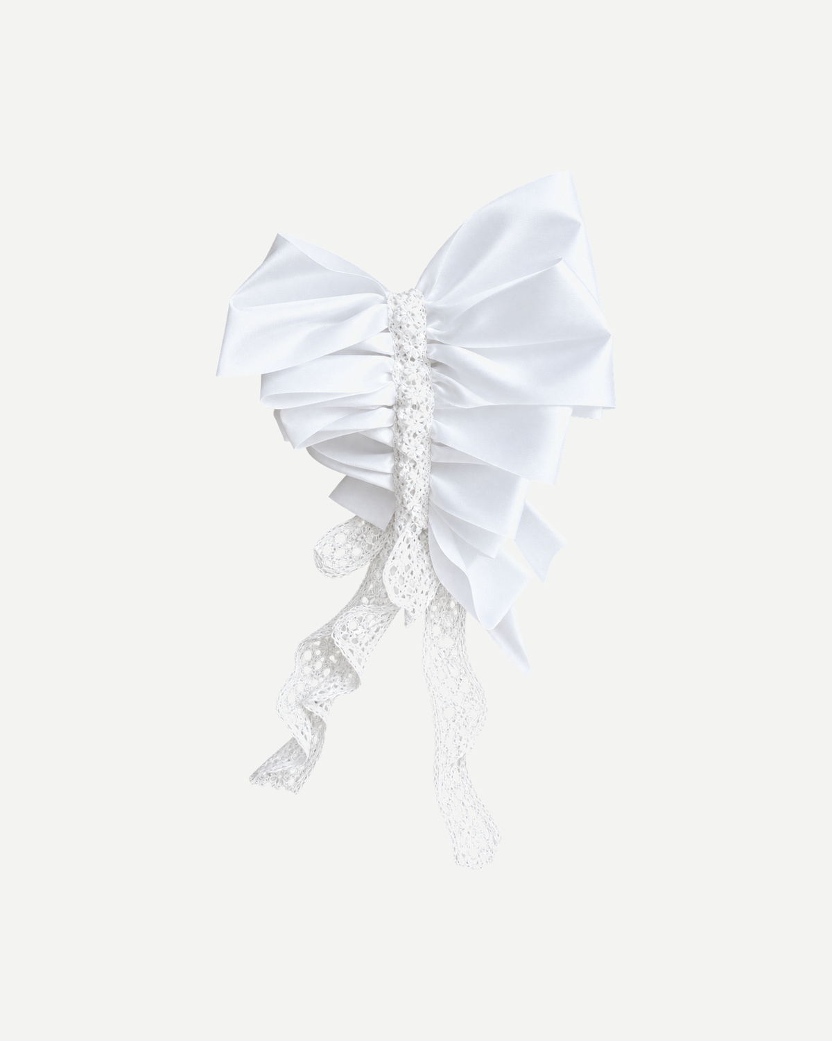 Bows Earrings with Yelets Lace