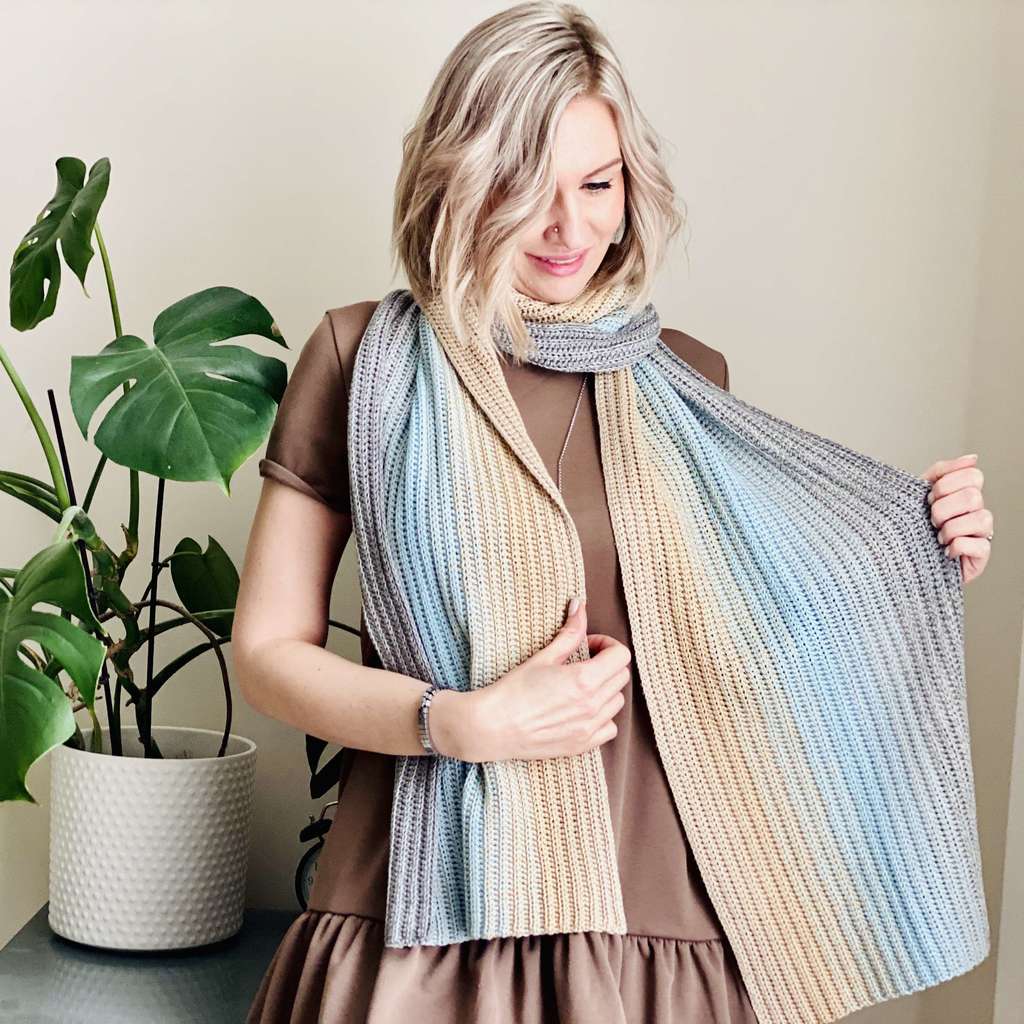 БЕСПЛАТНЫЙ Мастер-класс по вязанию крючком шарфа "Симпл Кози" (Simple Cozy)