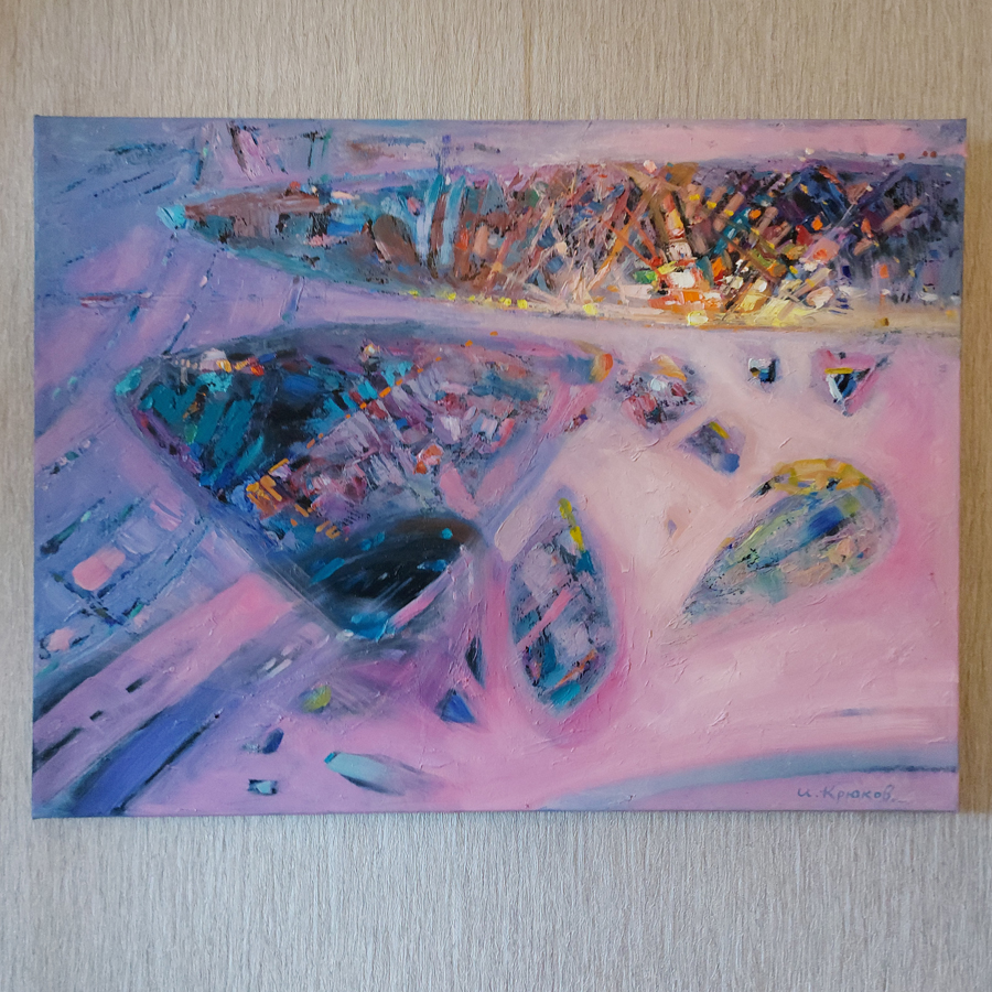 Картина "ГОРИЗОНТЫ" холст масло