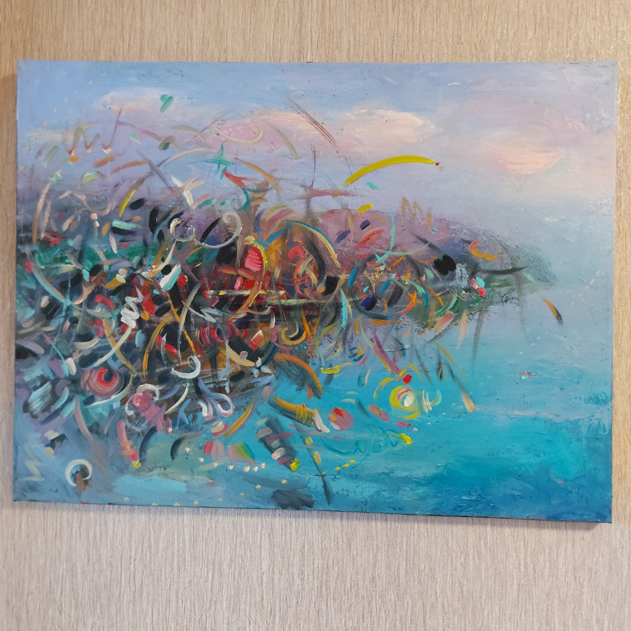 Картина "ЮЖНЫЙ БЕРЕГ" холст масло