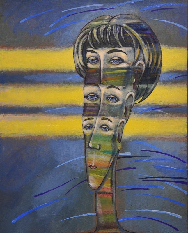 Картина "Горизонты" холст на подрамнике, акрил.