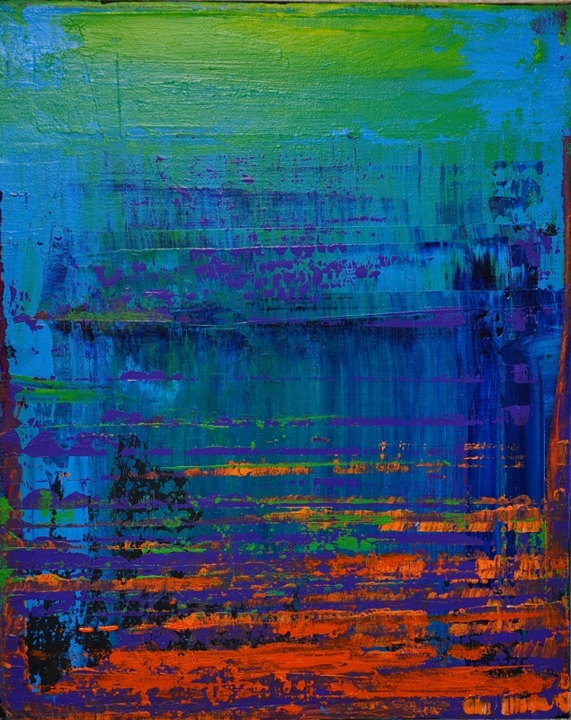 Картина Абстракция  "Морская А 4.5-1 " холст акрил