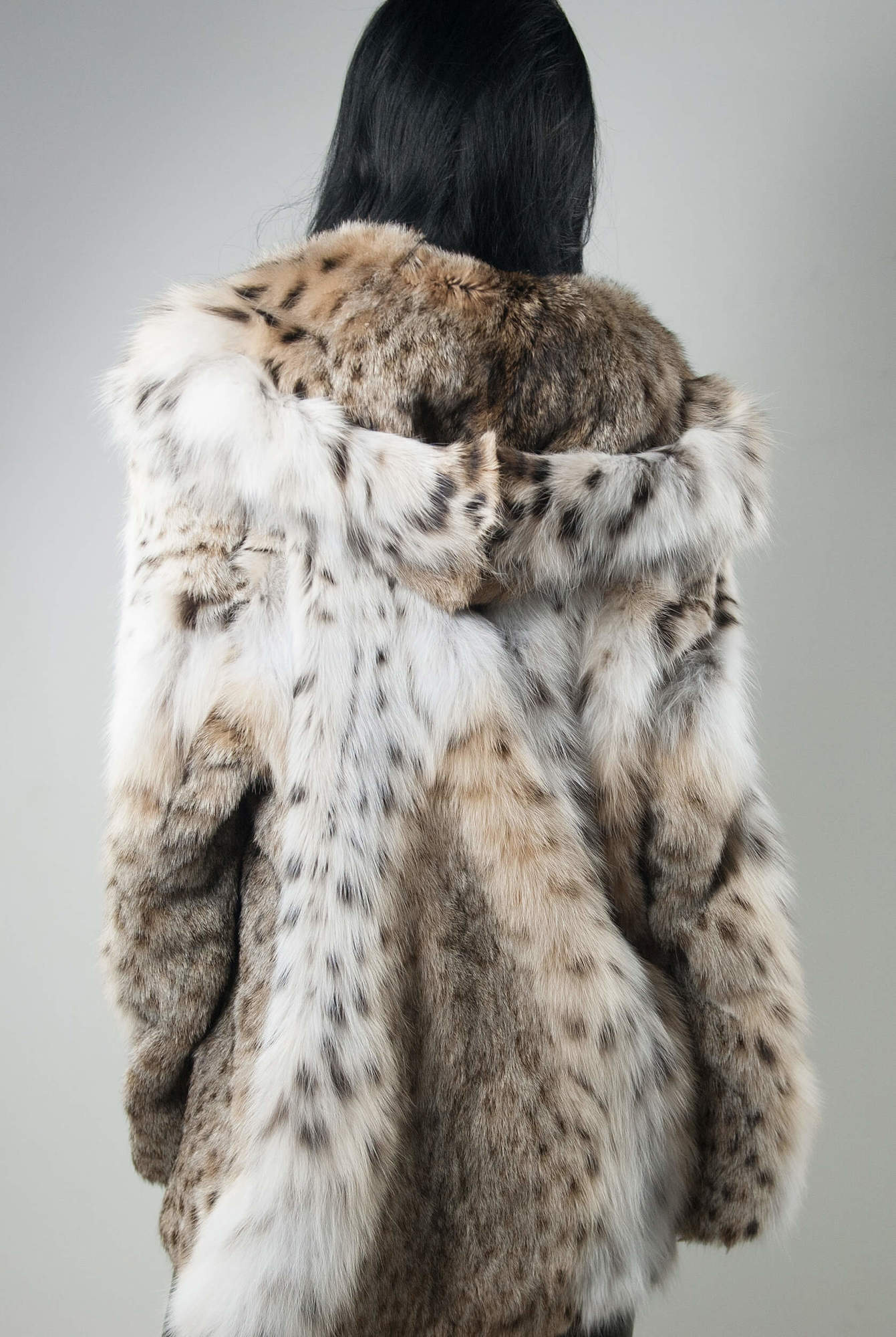 Полушубок из меха рыси