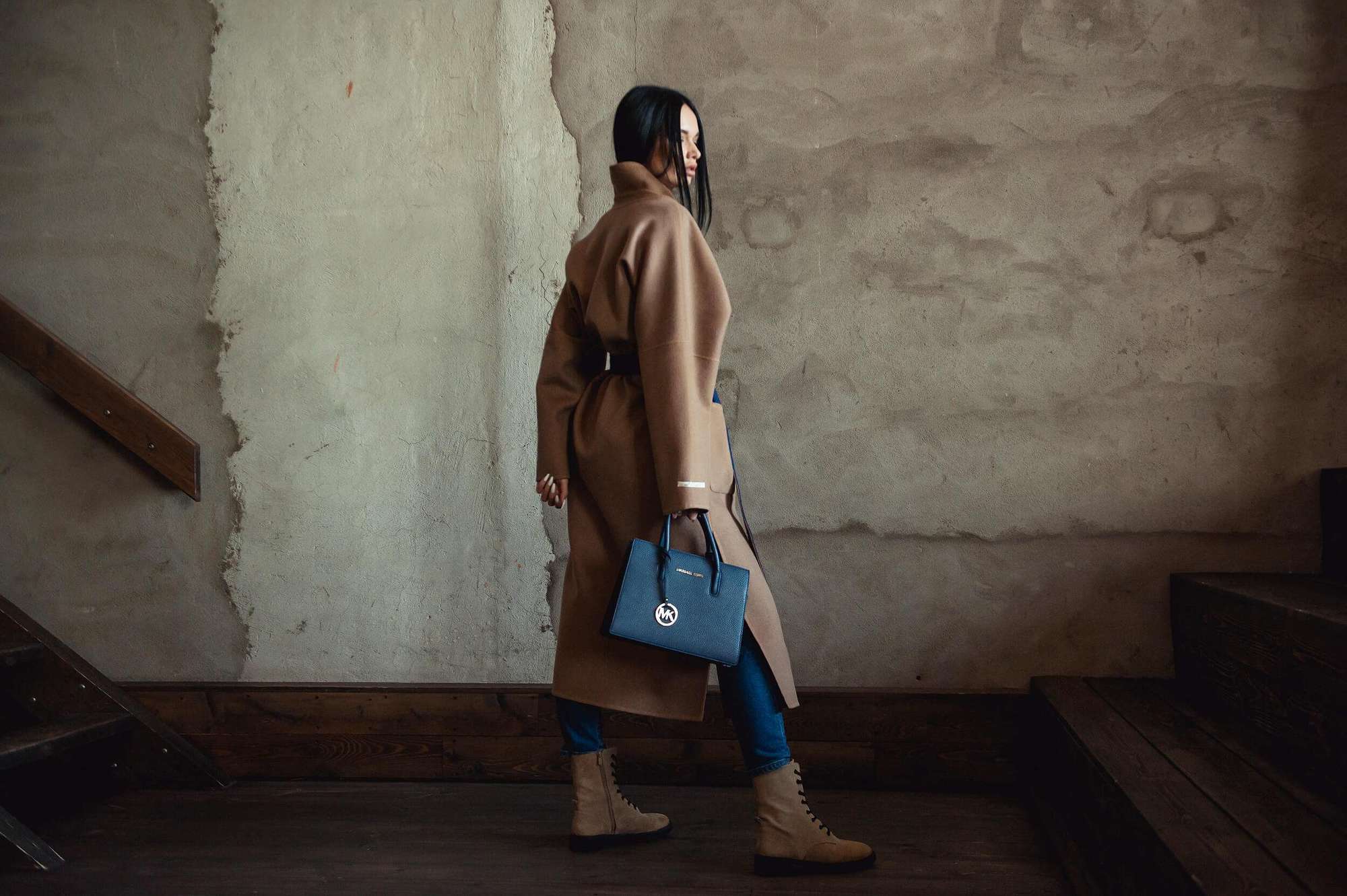 Пальто из шерсти альпака двухсторонняя