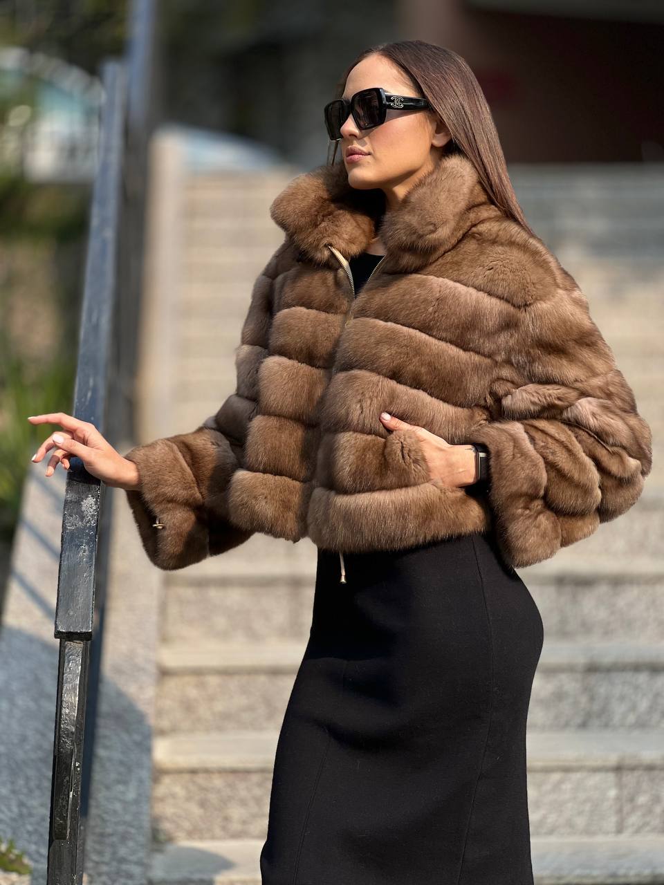 Полушубок из меха соболя