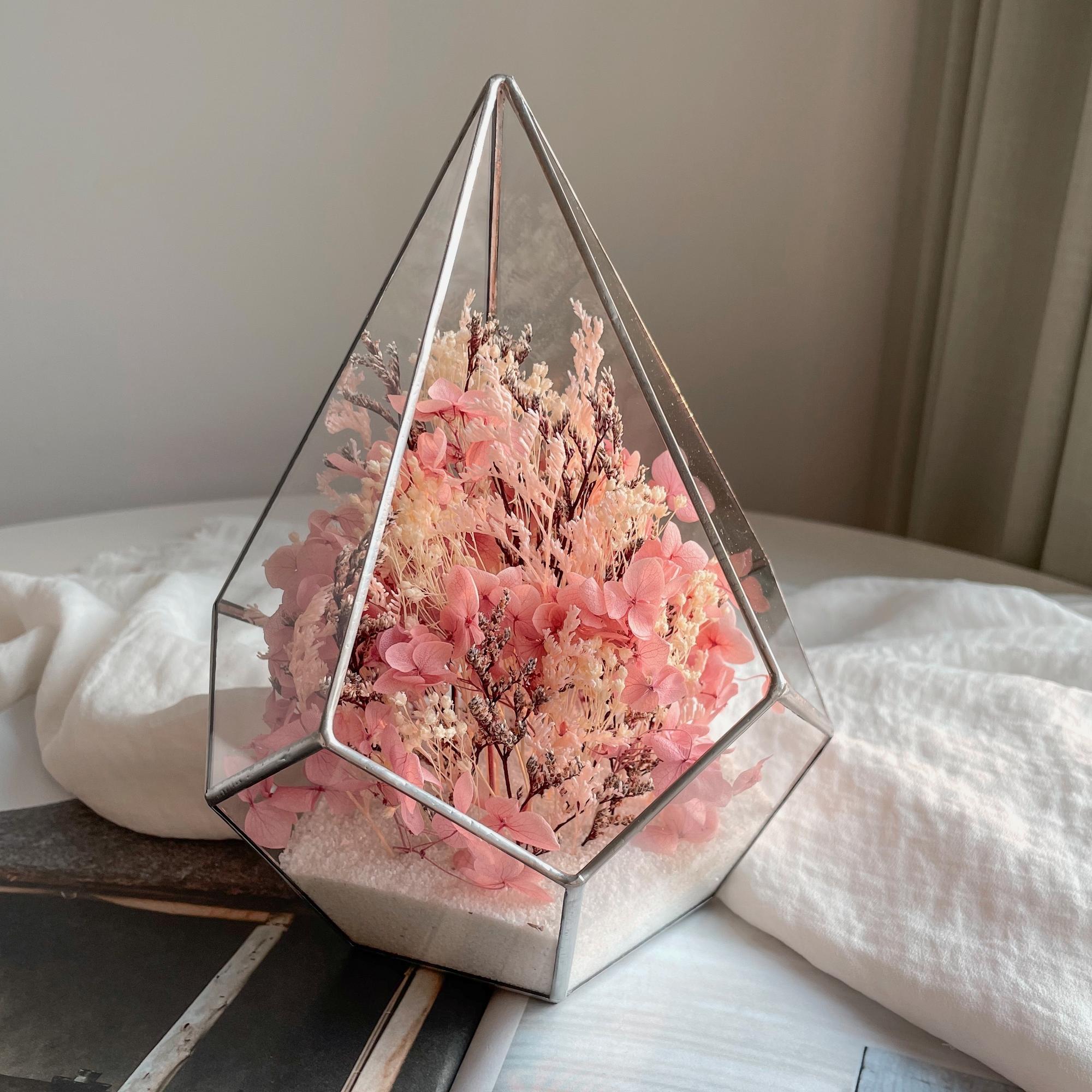 флорариум с сухоцветами Нежное облачко