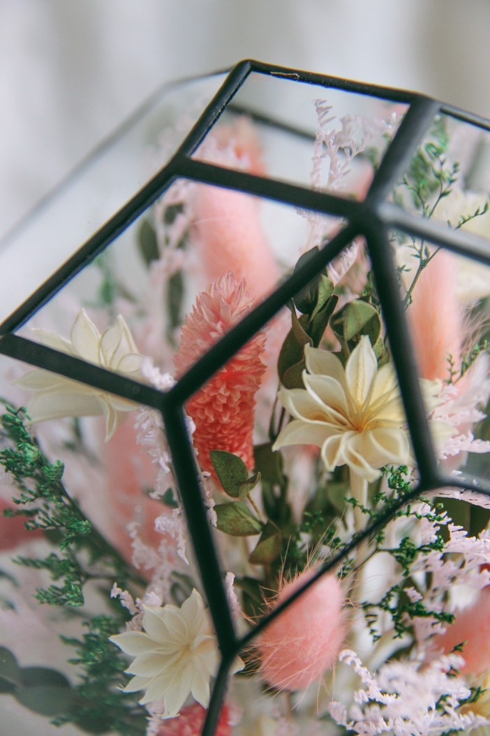 флорариум с сухоцветами Бутон