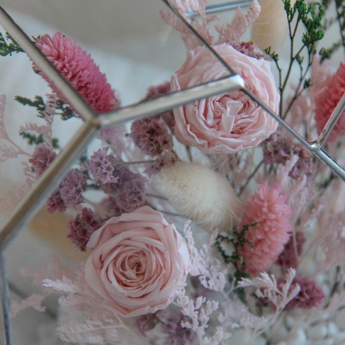 флорариум с стабилизированными растениями Первое свидание