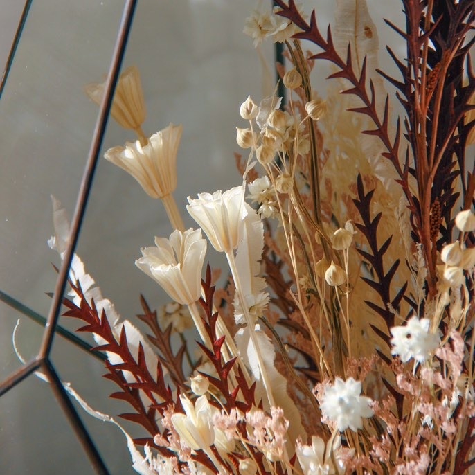 большой Интерьерный флорариум с сухоцветами (под заказ)