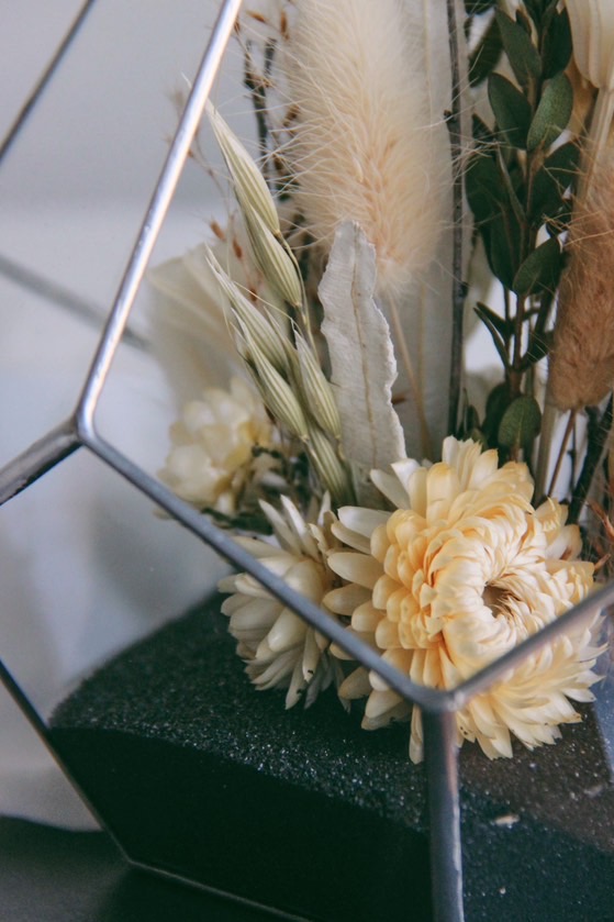 флорариум со стабилизированными цветами Вельвет