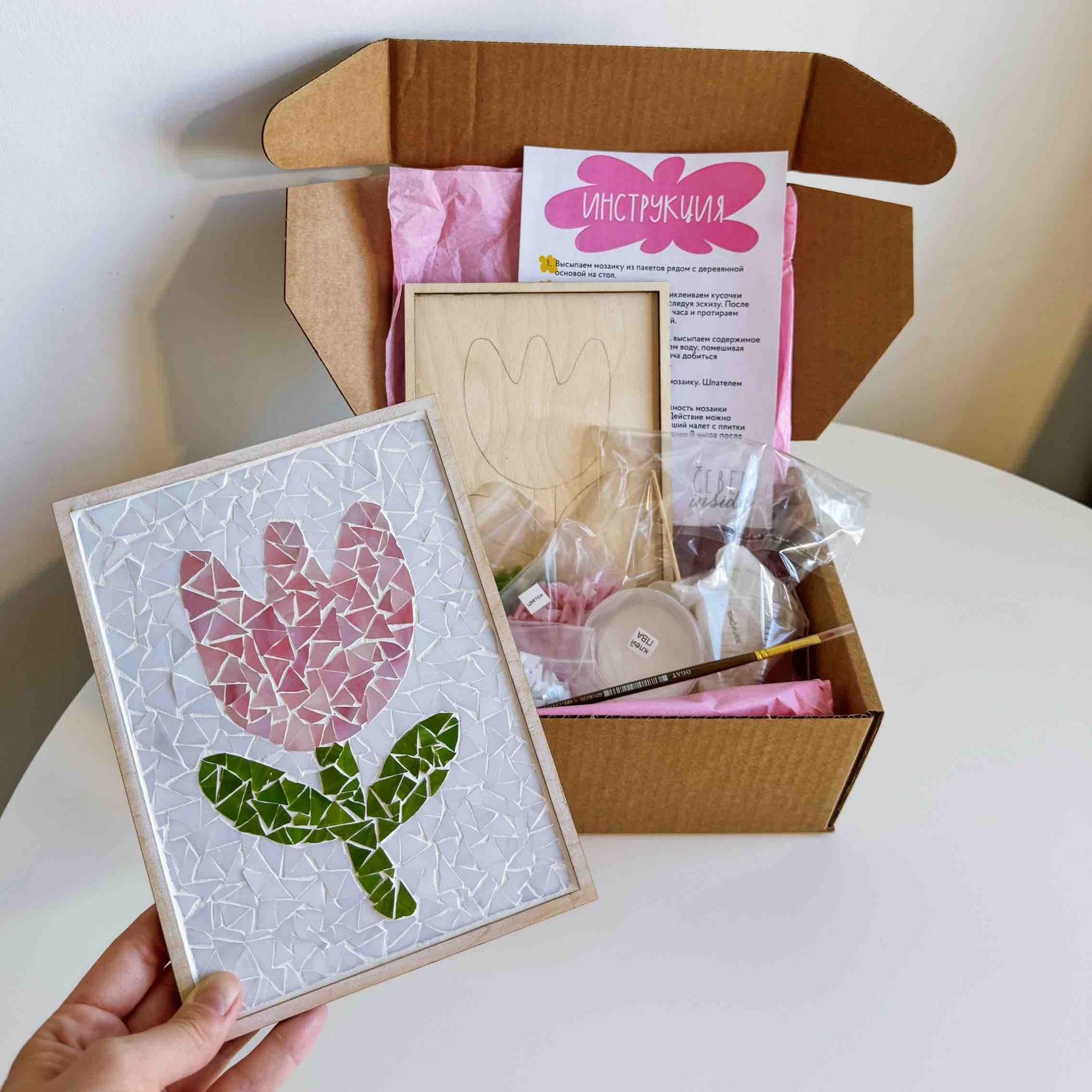 набор для сборки мозаики Цветочек