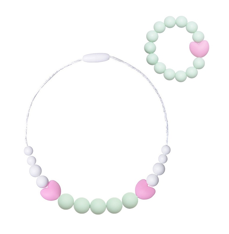 Комплект детский Мия / мятно-розовый