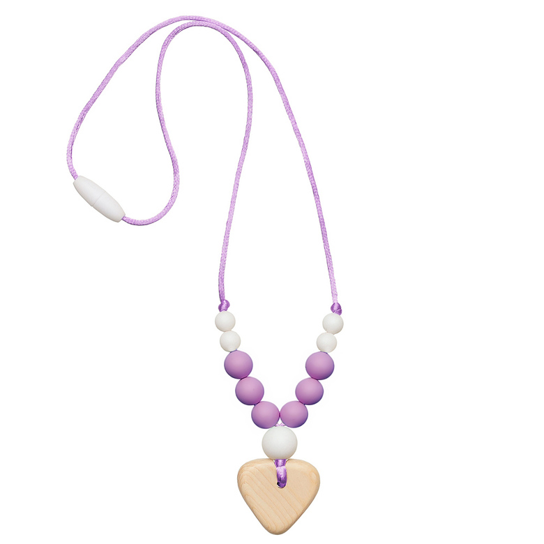 Силиконовые слингобусы Джулия / сердечко, сиреневые