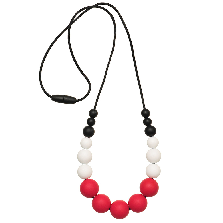 Силиконовые слингобусы Сильвия / красно-черные