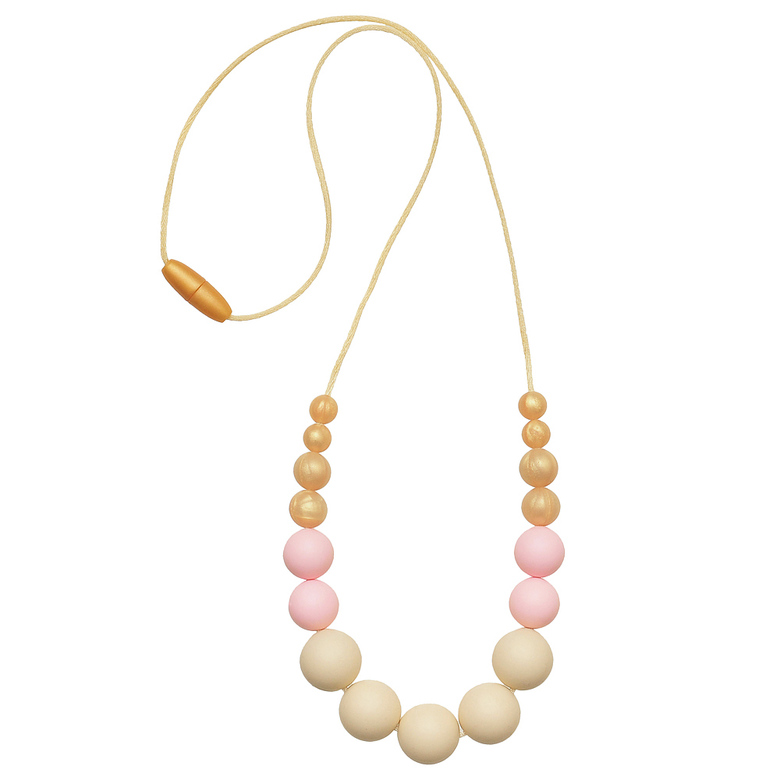 Силиконовые слингобусы Сильвия / бежево-золотые