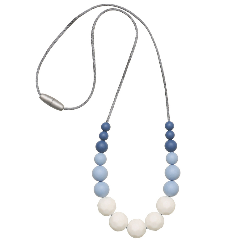 Силиконовые слингобусы Велия / бело-голубые