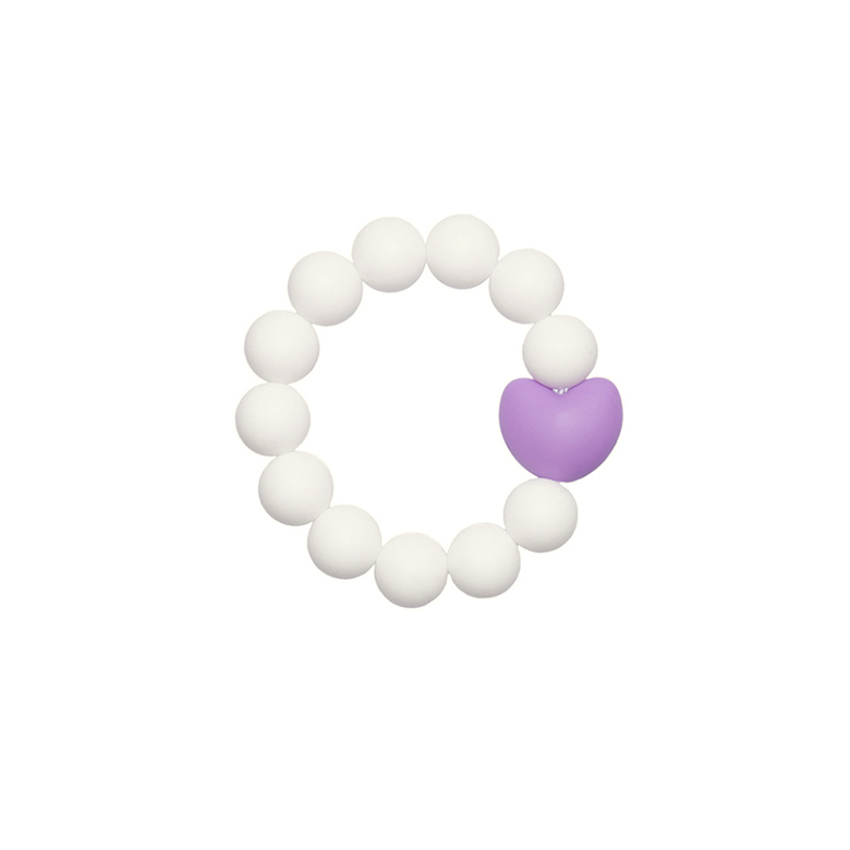 Браслет детский Лия / бело-сиреневый