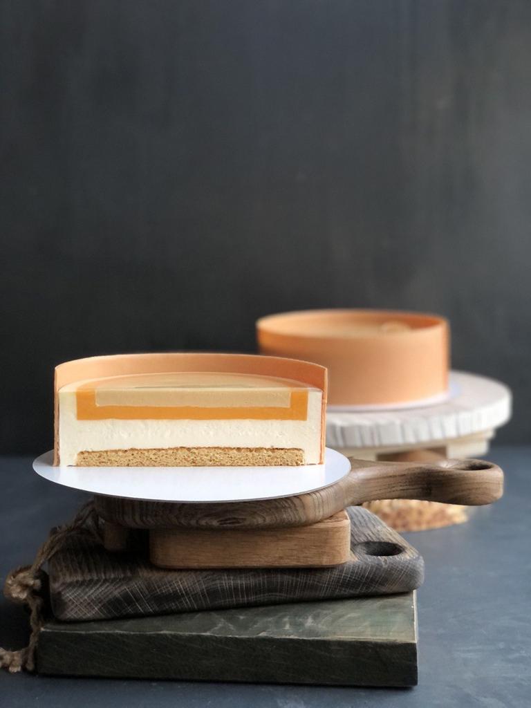 муссовый торт с облепихой и мёдом