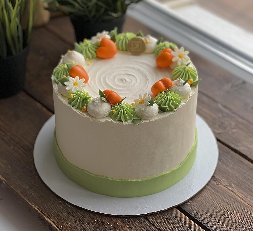 Морковный торт с апельсиновой карамелью