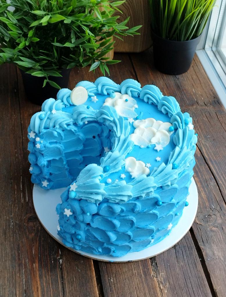 Онлайн-рецепт торта на полгодика с черникой