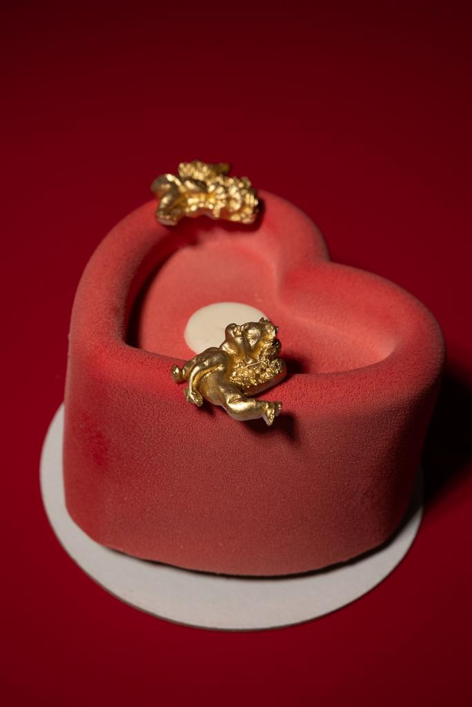 Бенто торт Сердце с ангелочками 500г