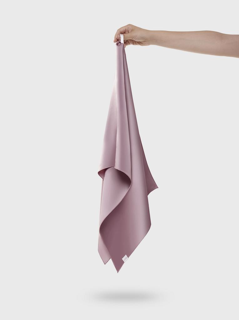 Шелковое полотенце для волос пурпурное 43*110см