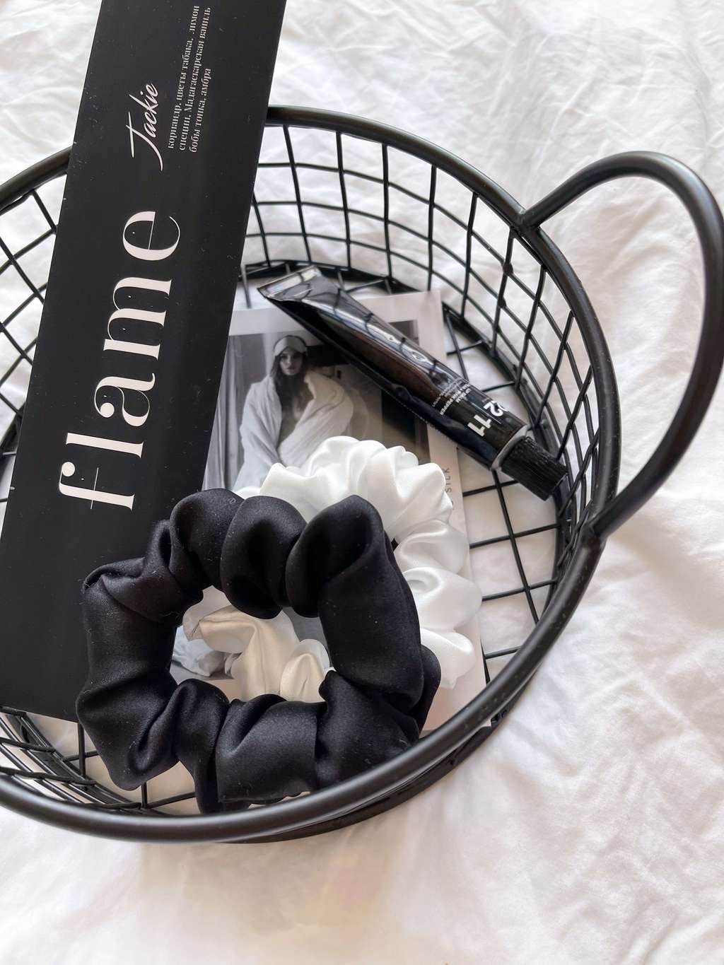 Набор из 2-х шелковых резинок для волос STANDART из натурального шелка