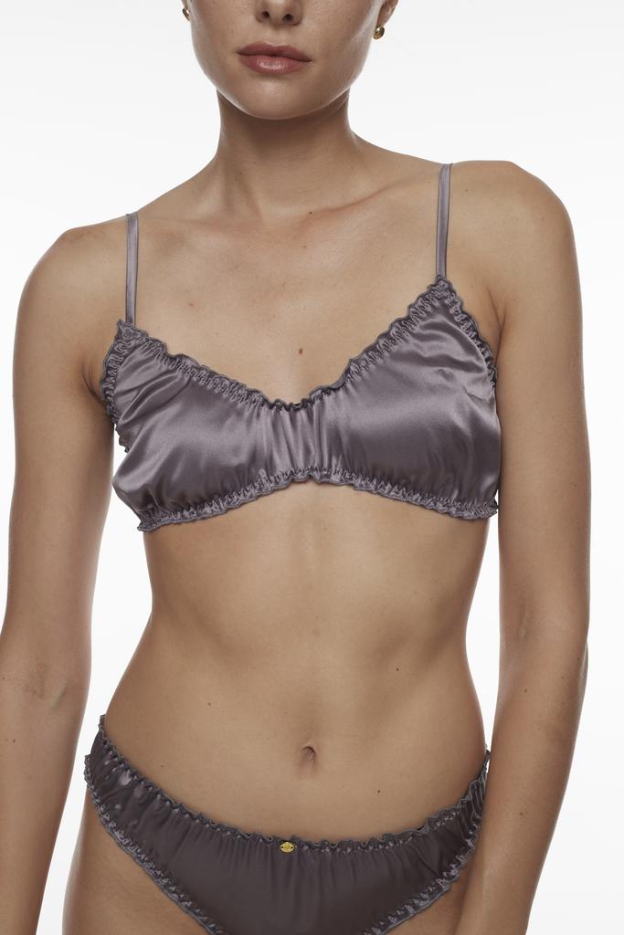 Шелковый бра без застежки Sample Sale