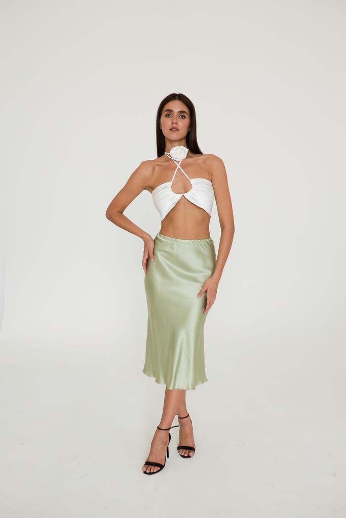 Шелковая юбка миди Sample Sale