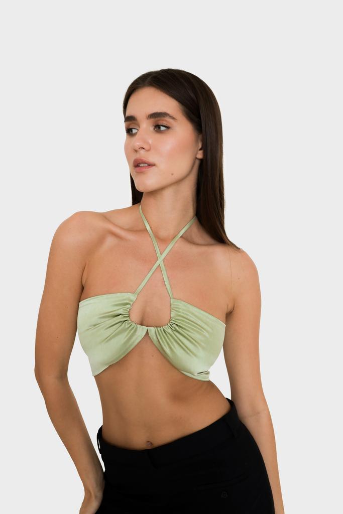 Шелковый топ-халтер Sample Sale