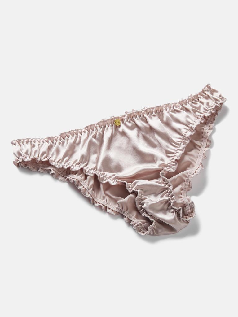 Трусики-слипы с рюшами пурпурные  L