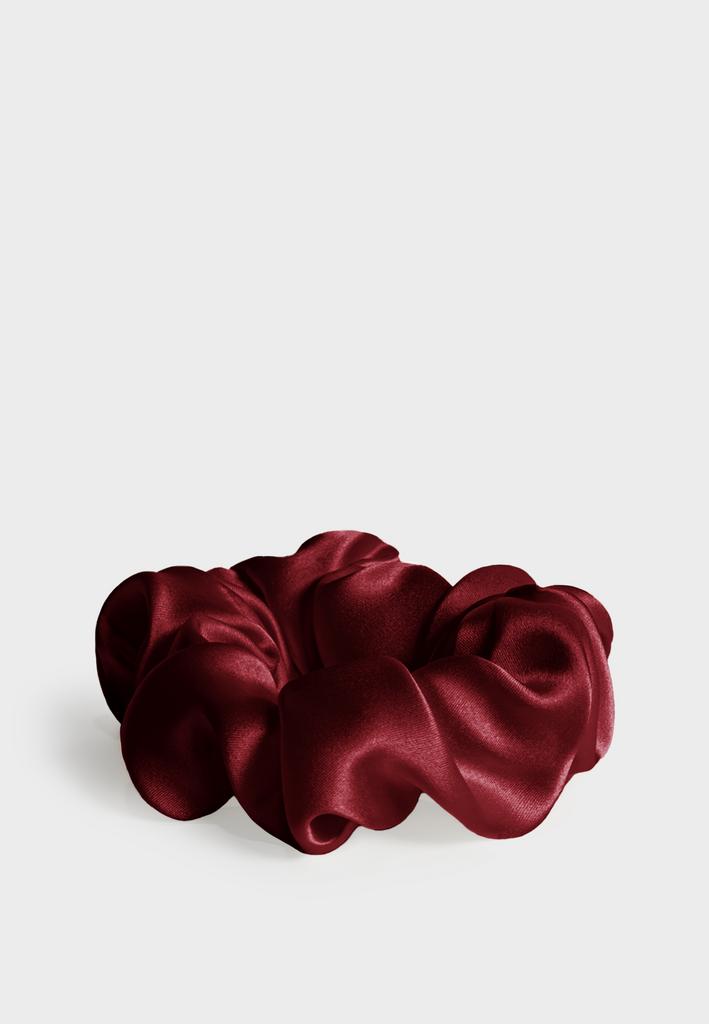 Шелковая резинка для волос STANDART бордо