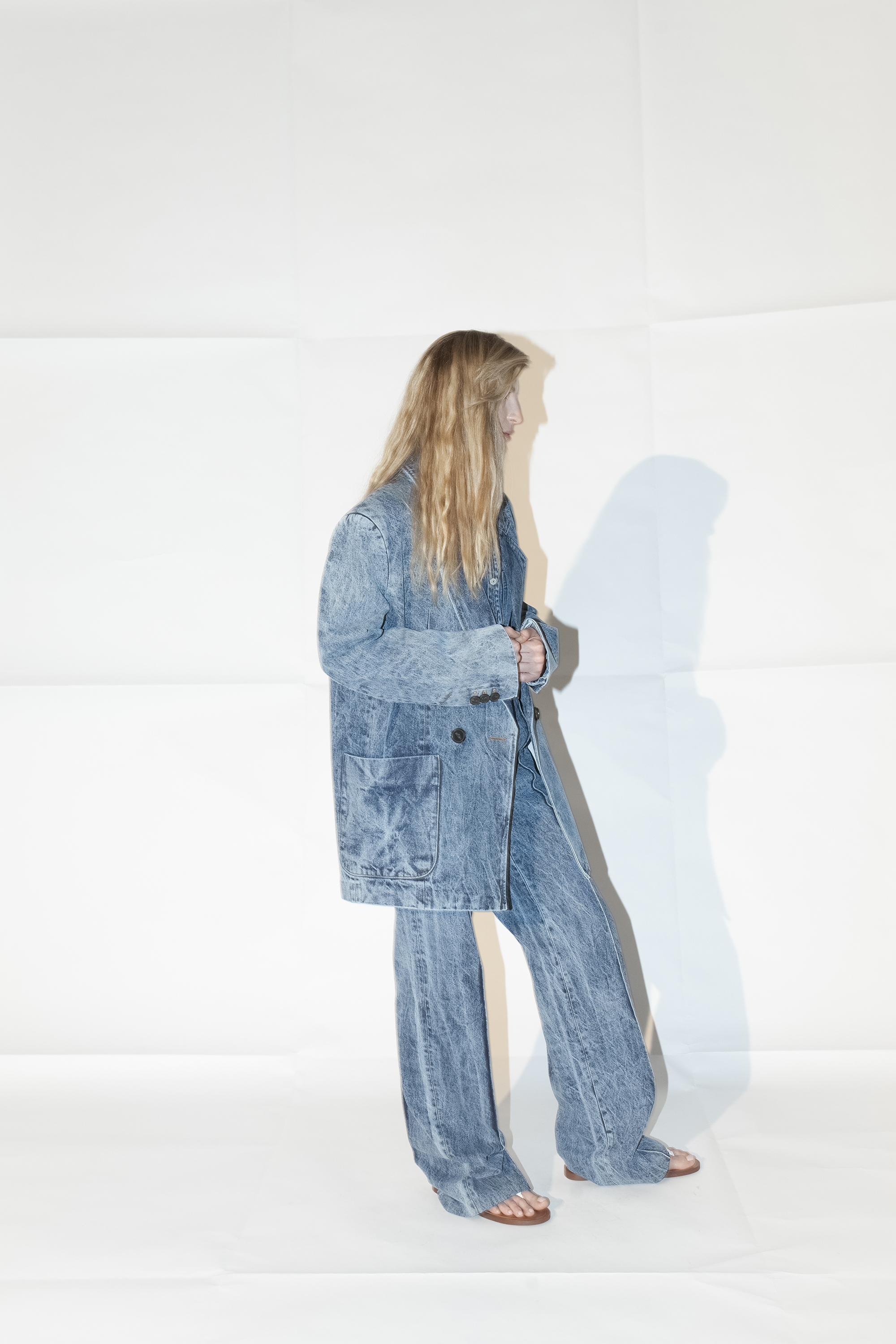 Пиджак oversize джинсовый