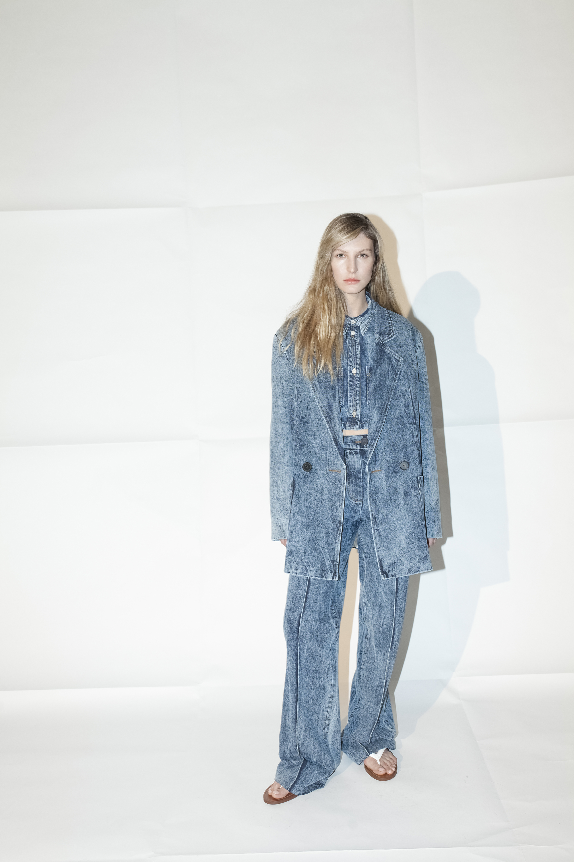 Пиджак oversize джинсовый