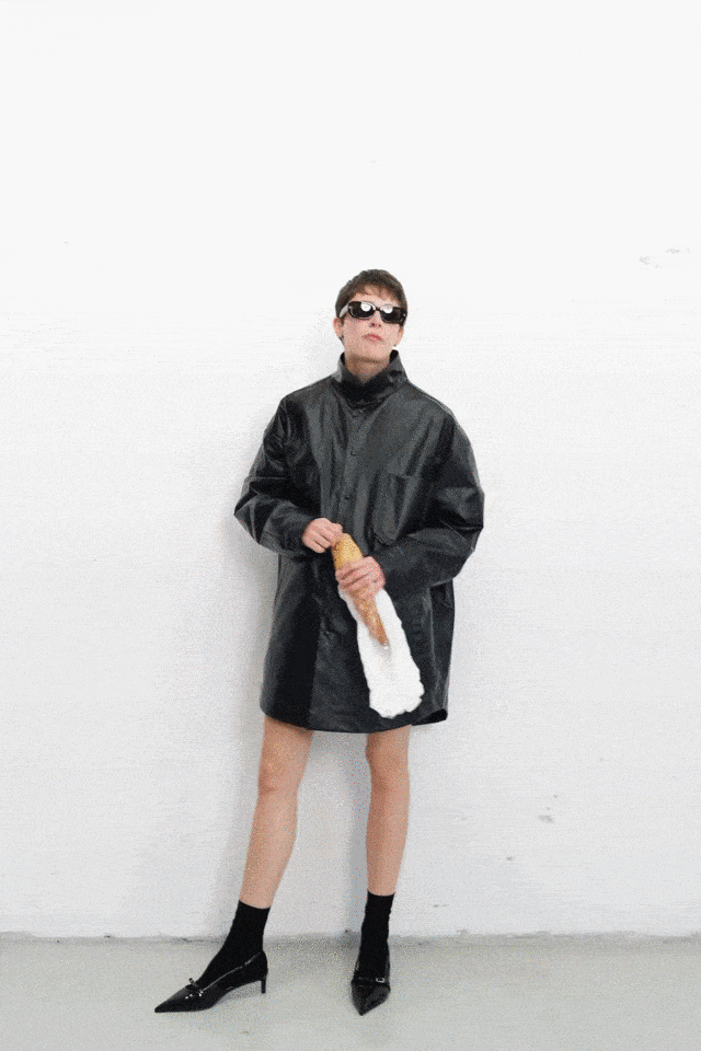 Куртка-рубашка чёрная unisex