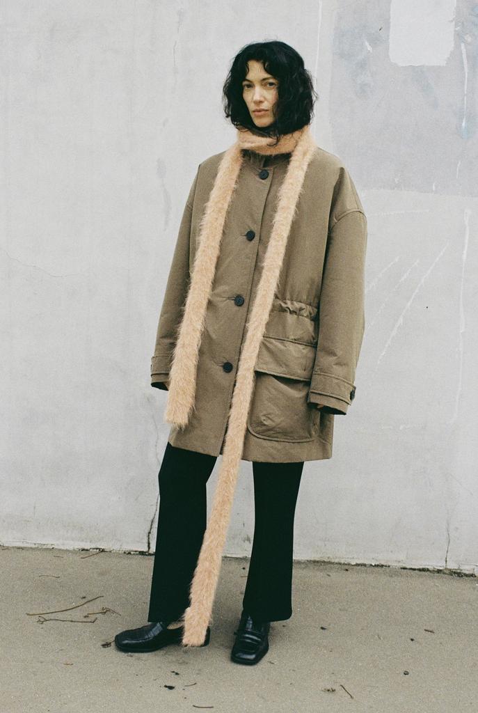 Куртка с кулиской хаки