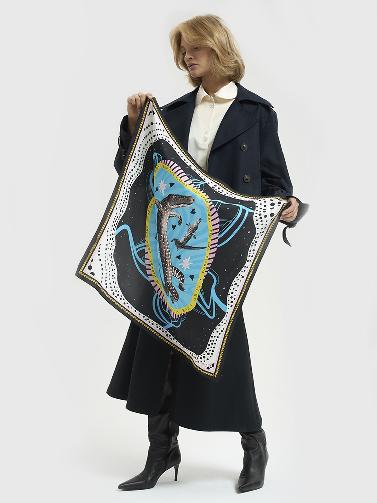 ПЛАТОК “ALLIGATOR DANCE”  BLUE