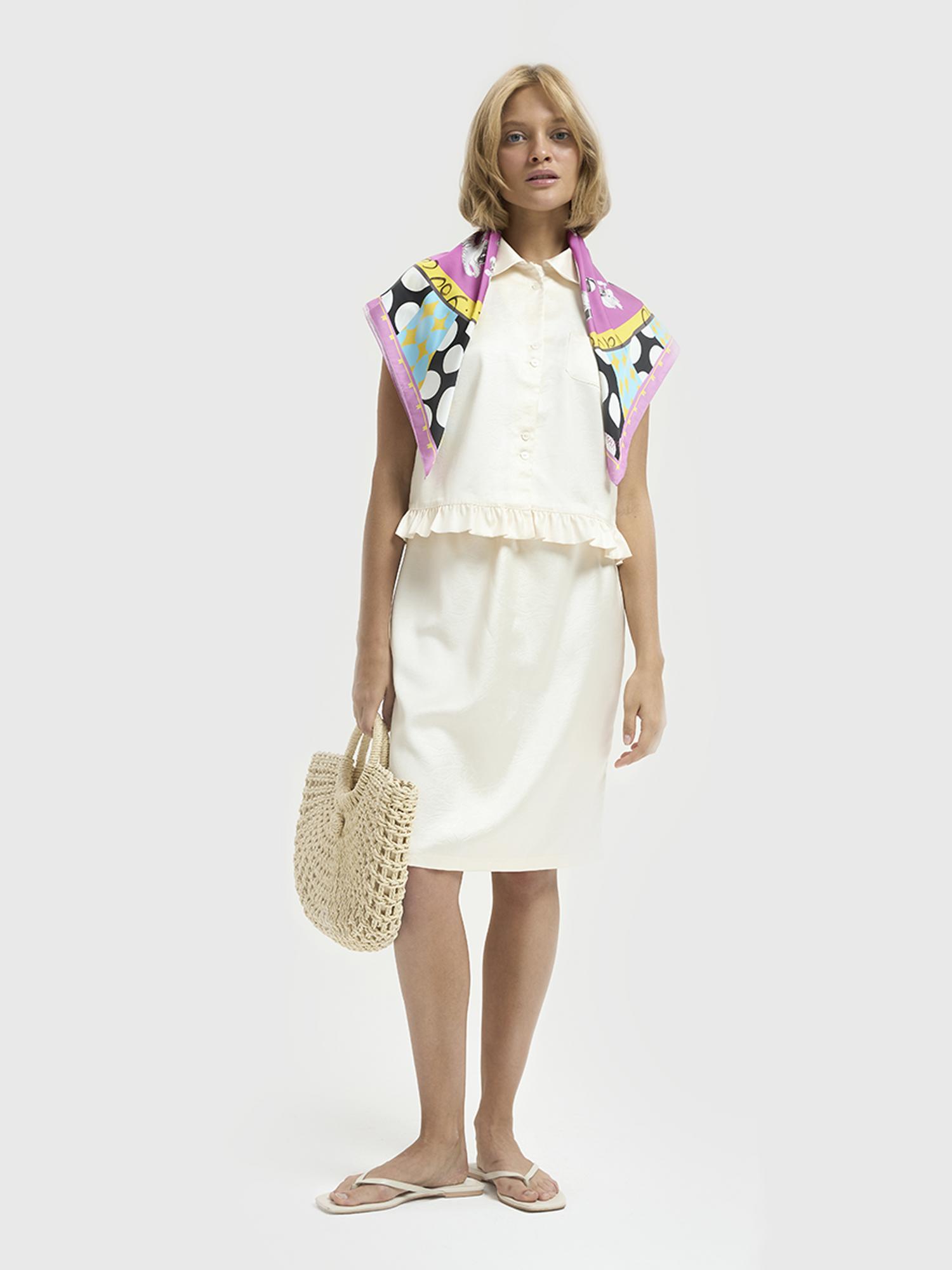 ПЛАТОК “YOUR KEYS TO MY CAGE” VIOLET