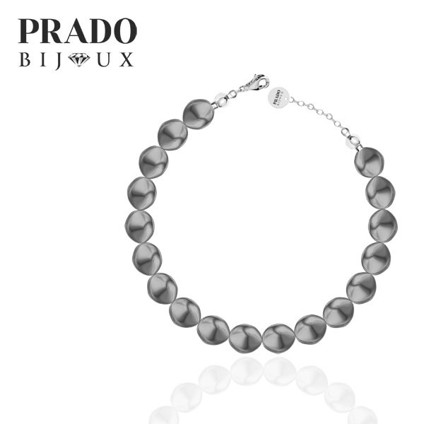 Браслет Baroque-round  dark grey