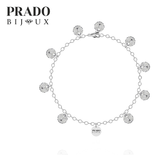 Браслет "Charm" silver crystall