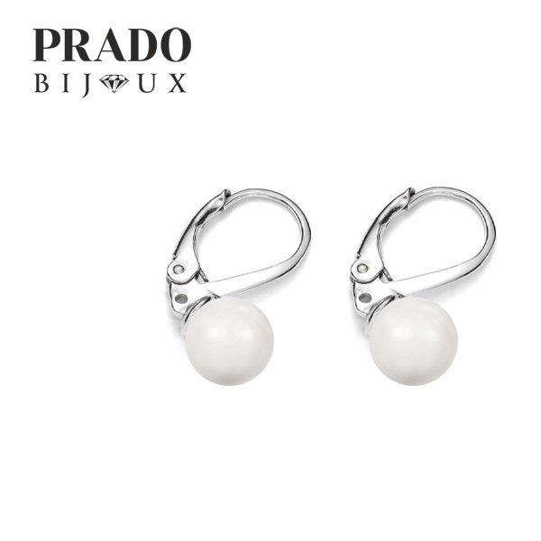 Серьги "Crystal pearl" white