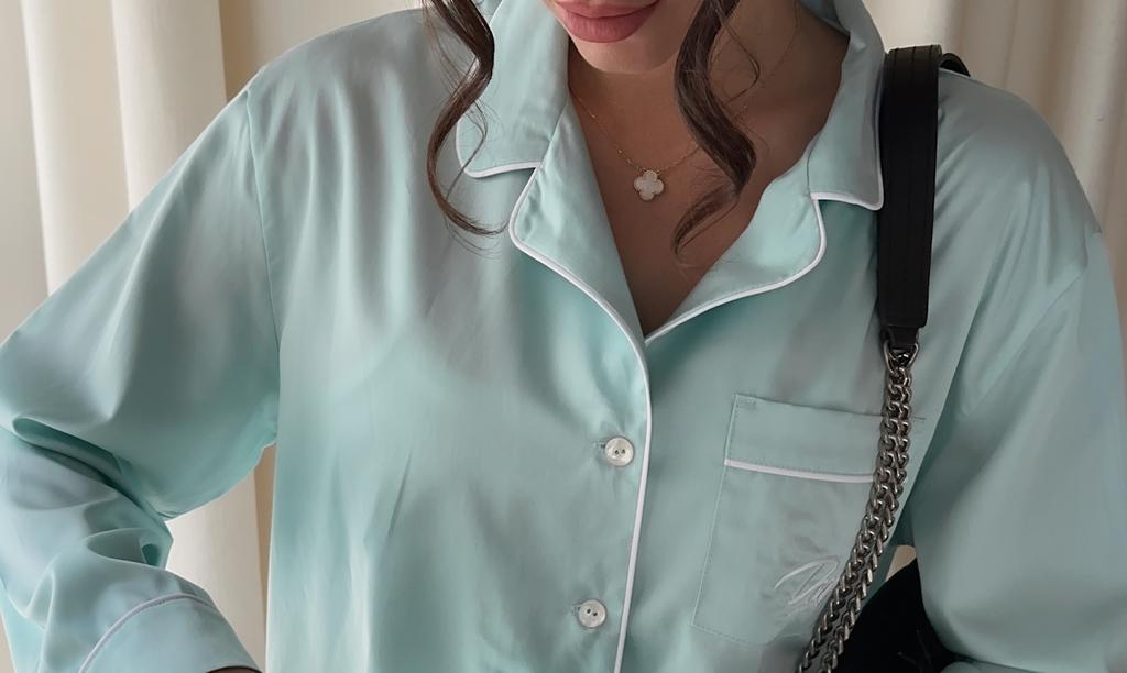 Пижама с брюками в цвете ТИФФАНИ