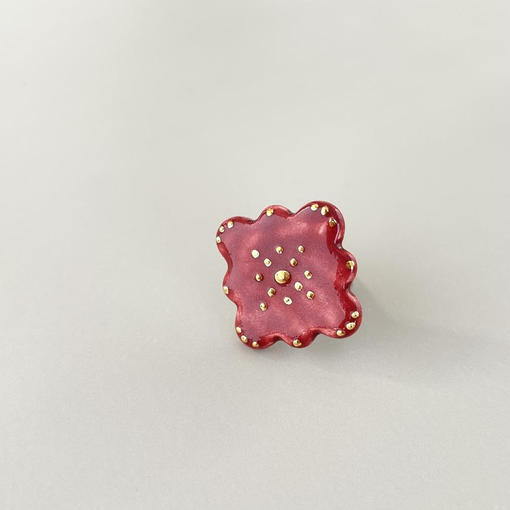 Кольцо хоровод зернь малина