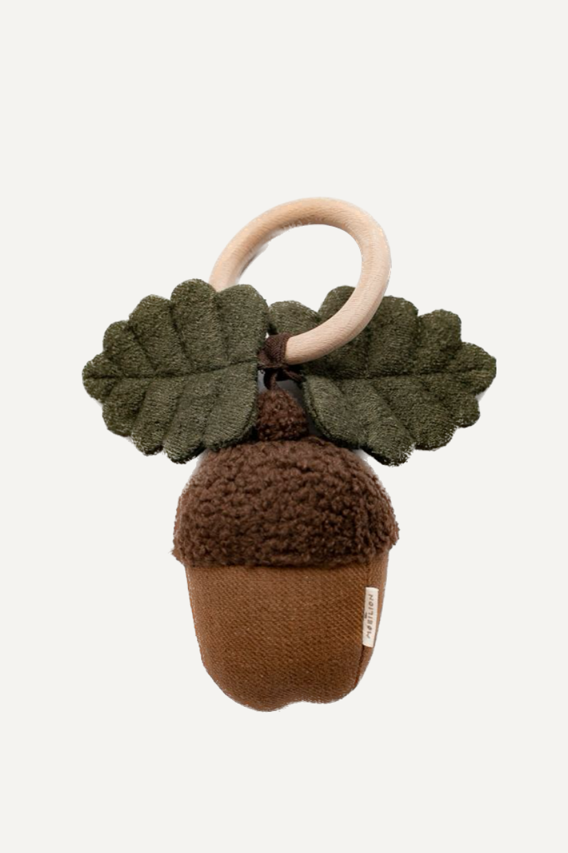 Погремушка на колечке "Жёлудь"